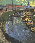 Vincent Van Gogh The Roubine du Roi Canal wtih Washerwomen (nn04) Spain oil painting artist